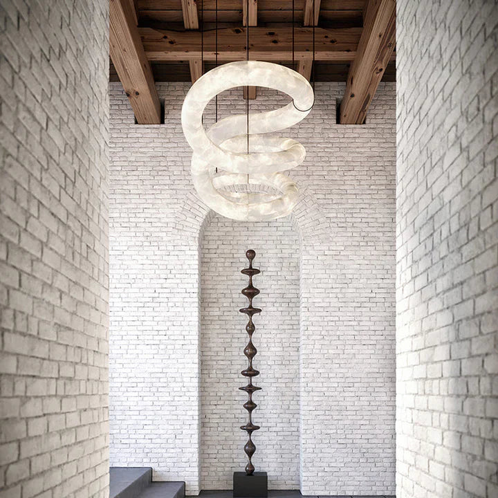 Ethera Alabaster Chandelier 96"