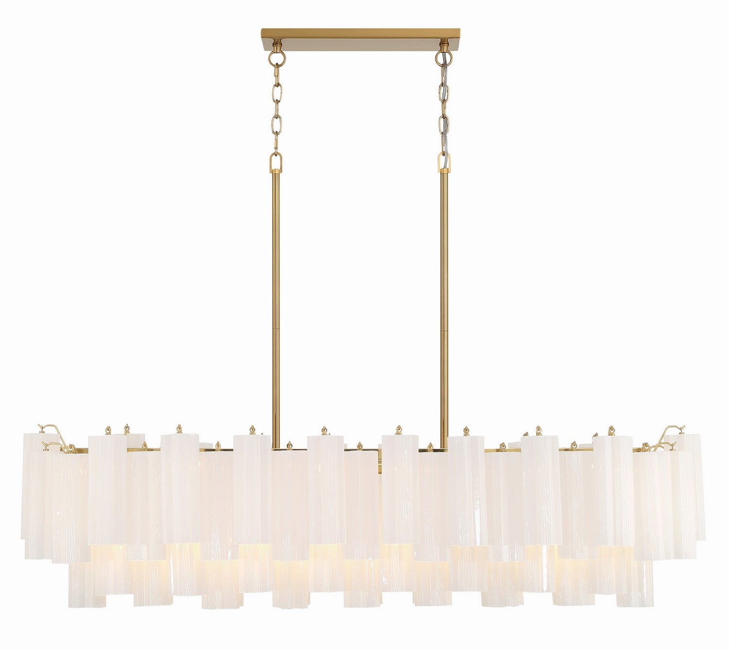 14 Light Chandelier in Aged Brass