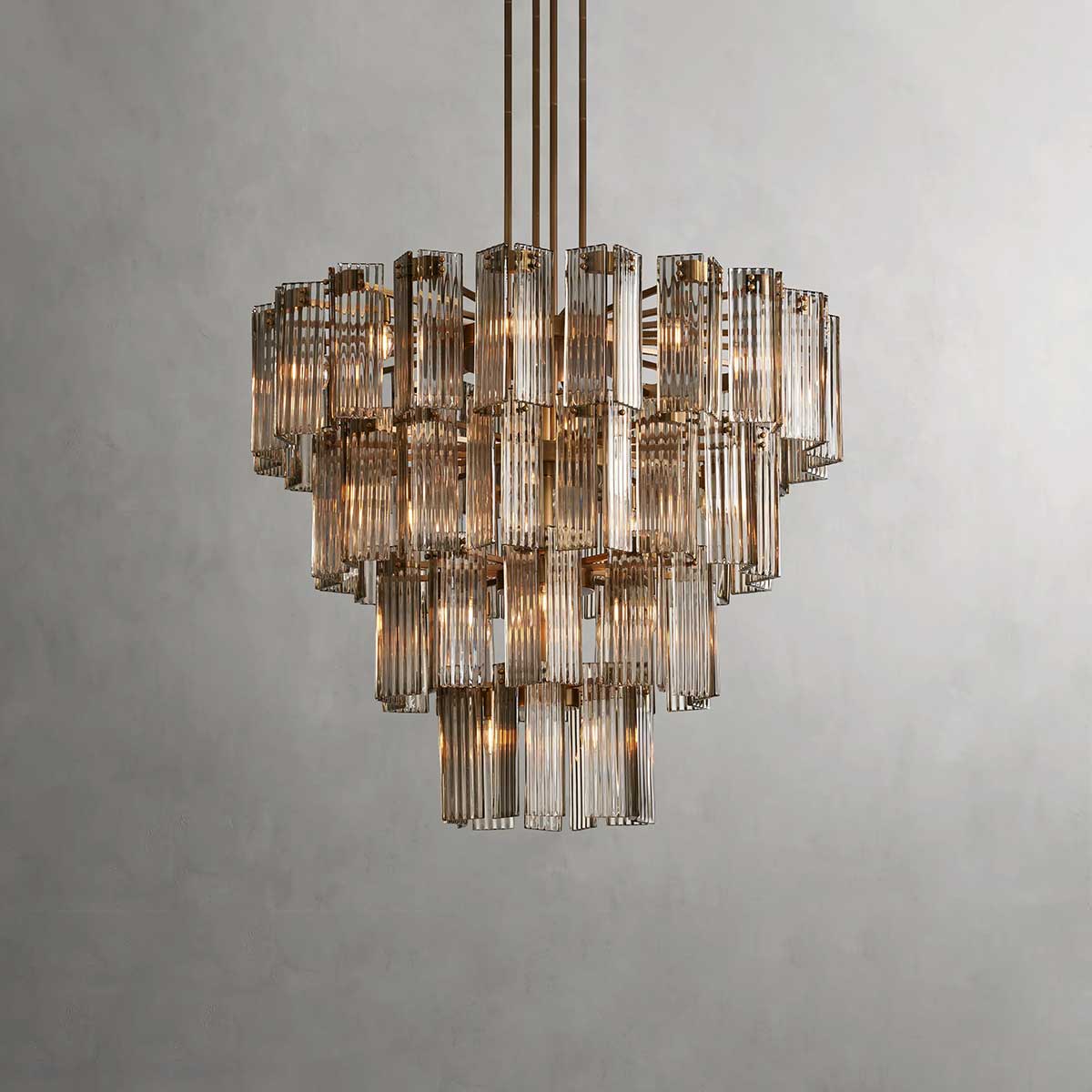 Delsie Round Chandelier-MEET LIGHTING