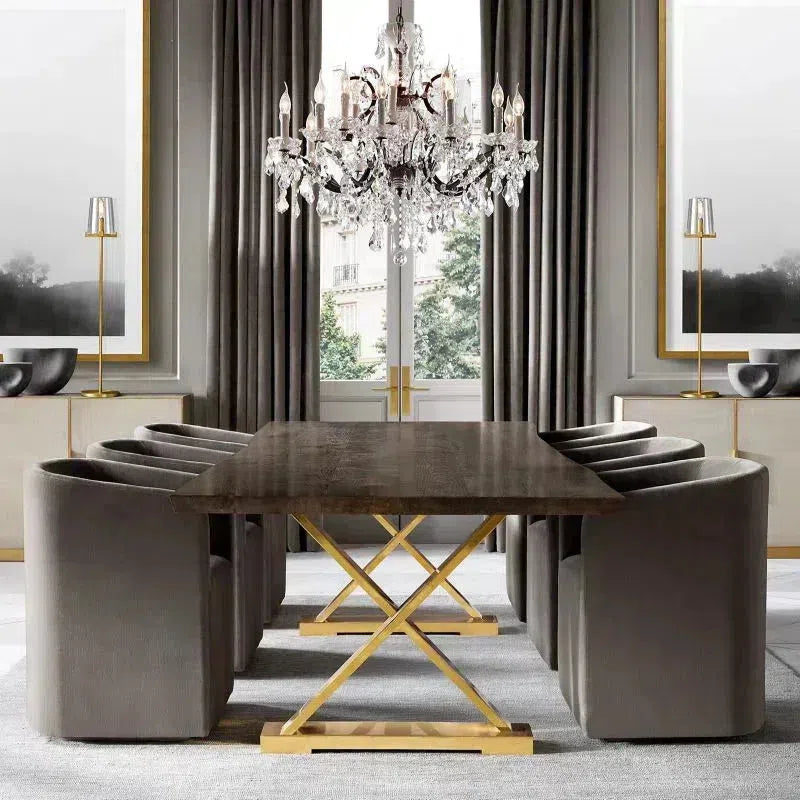 Elegant 18-inch Rococo Iron Crystal Vintage Round Chandelier