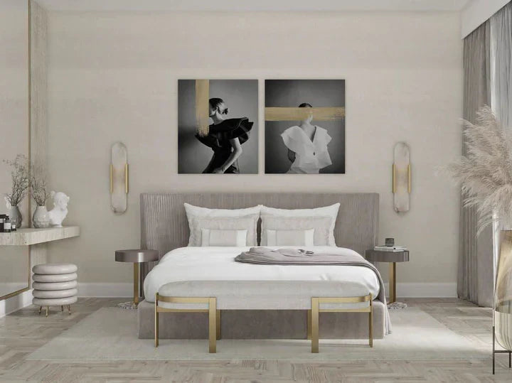 Modern Melange Elongated Alabaster Linear Wall Sconce