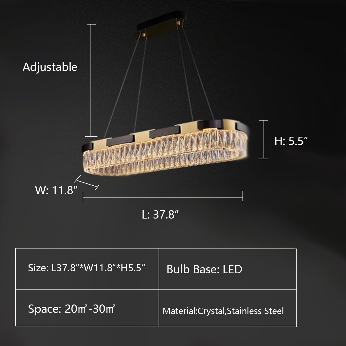 New Designer Recommended Modern Light Luxury Round/Oval Crystal Chandelier for Living Room/Dining Room-MEET LIGHTING