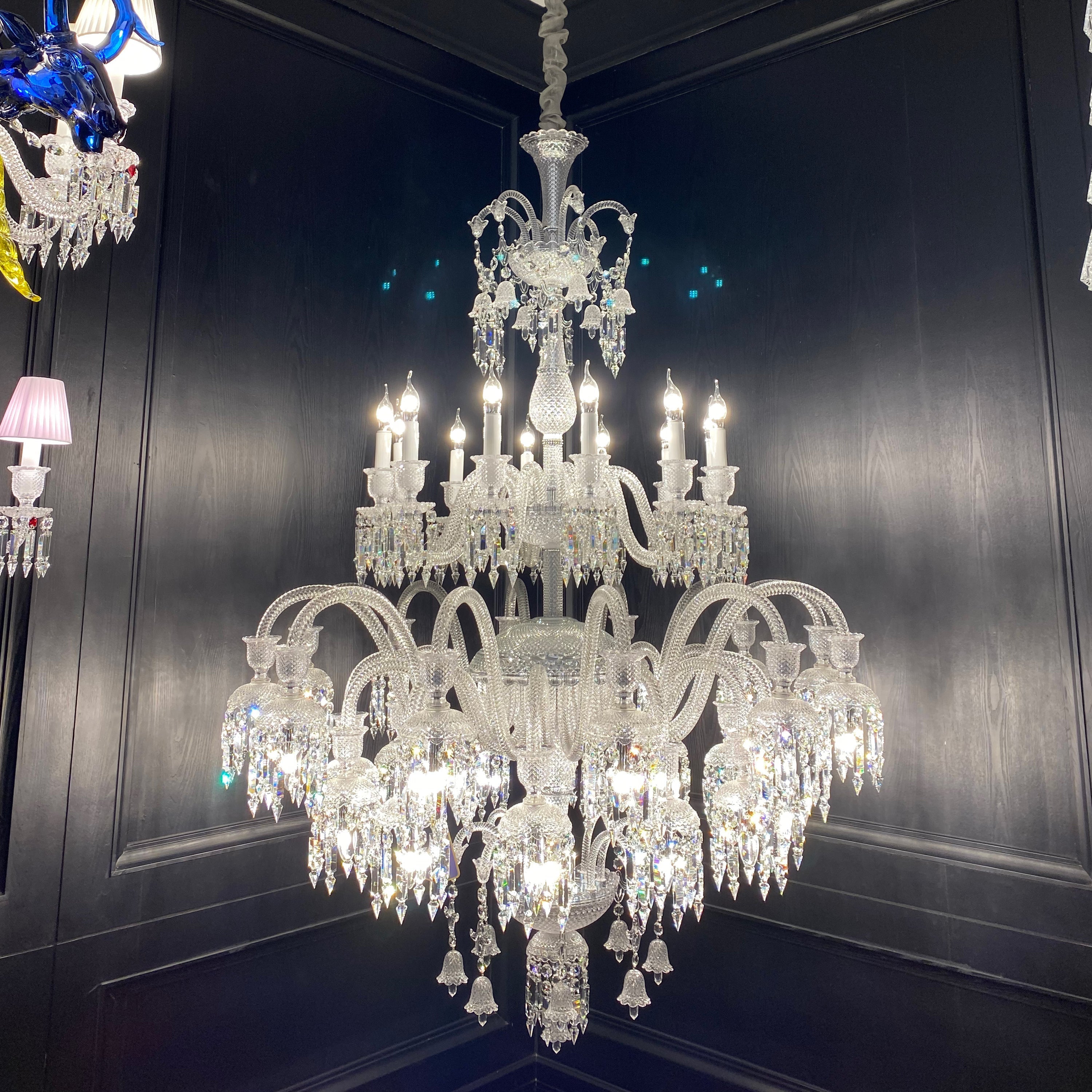 Luxury Royal Large Multi-layers Candle Crystal Chandelier For Living Room/Hall Decoration-MEET LIGHTING