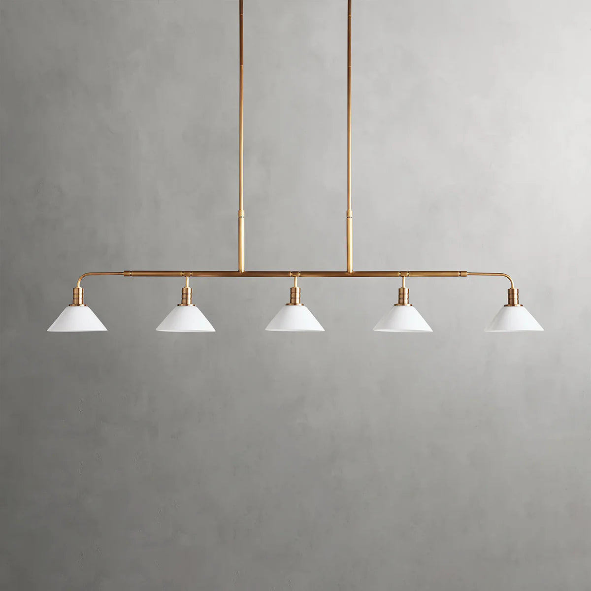 Art Glass Therona Linear Chandelier-MEET LIGHTING