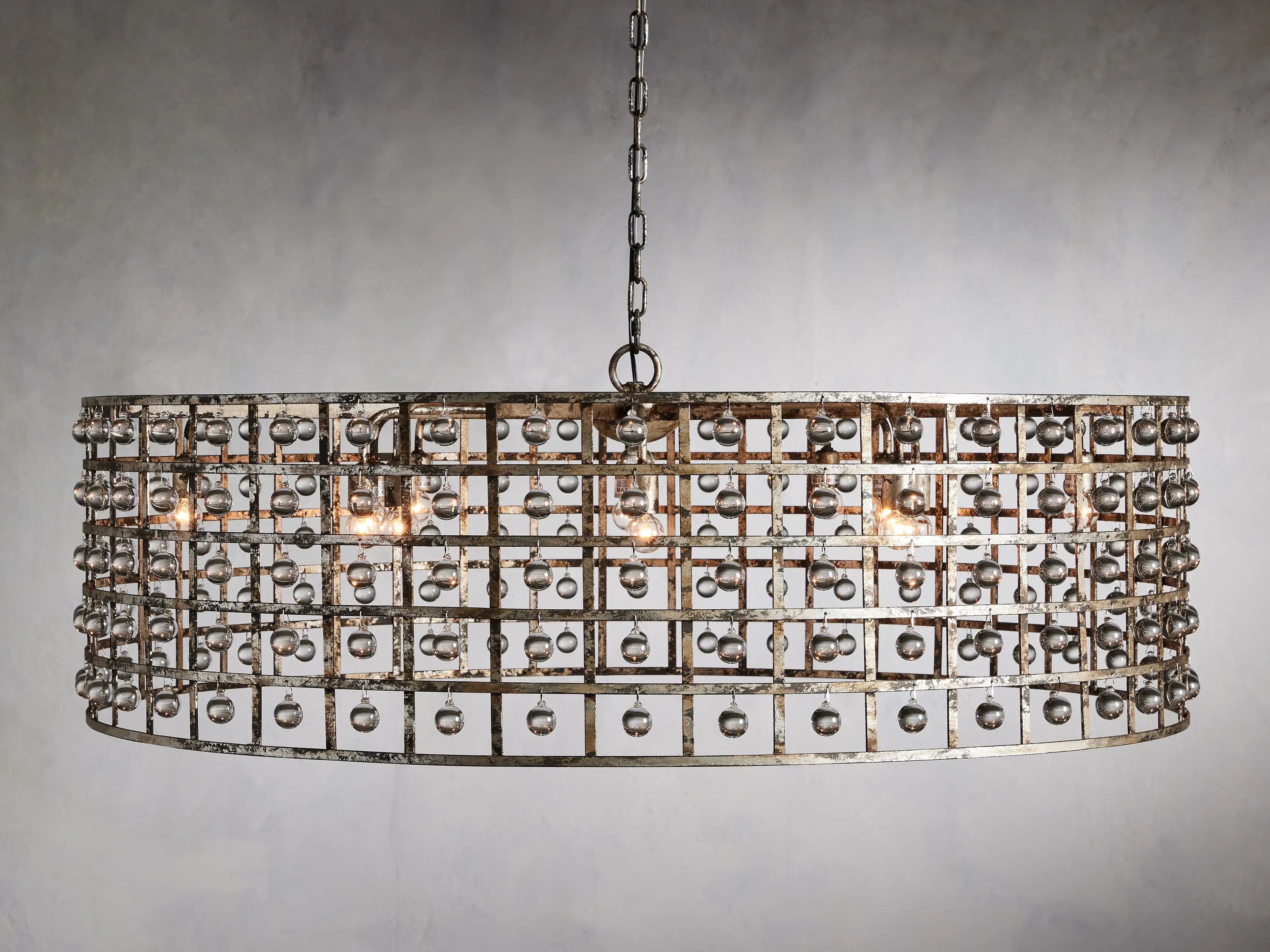 La Cage Round Chandelier-MEET LIGHTING