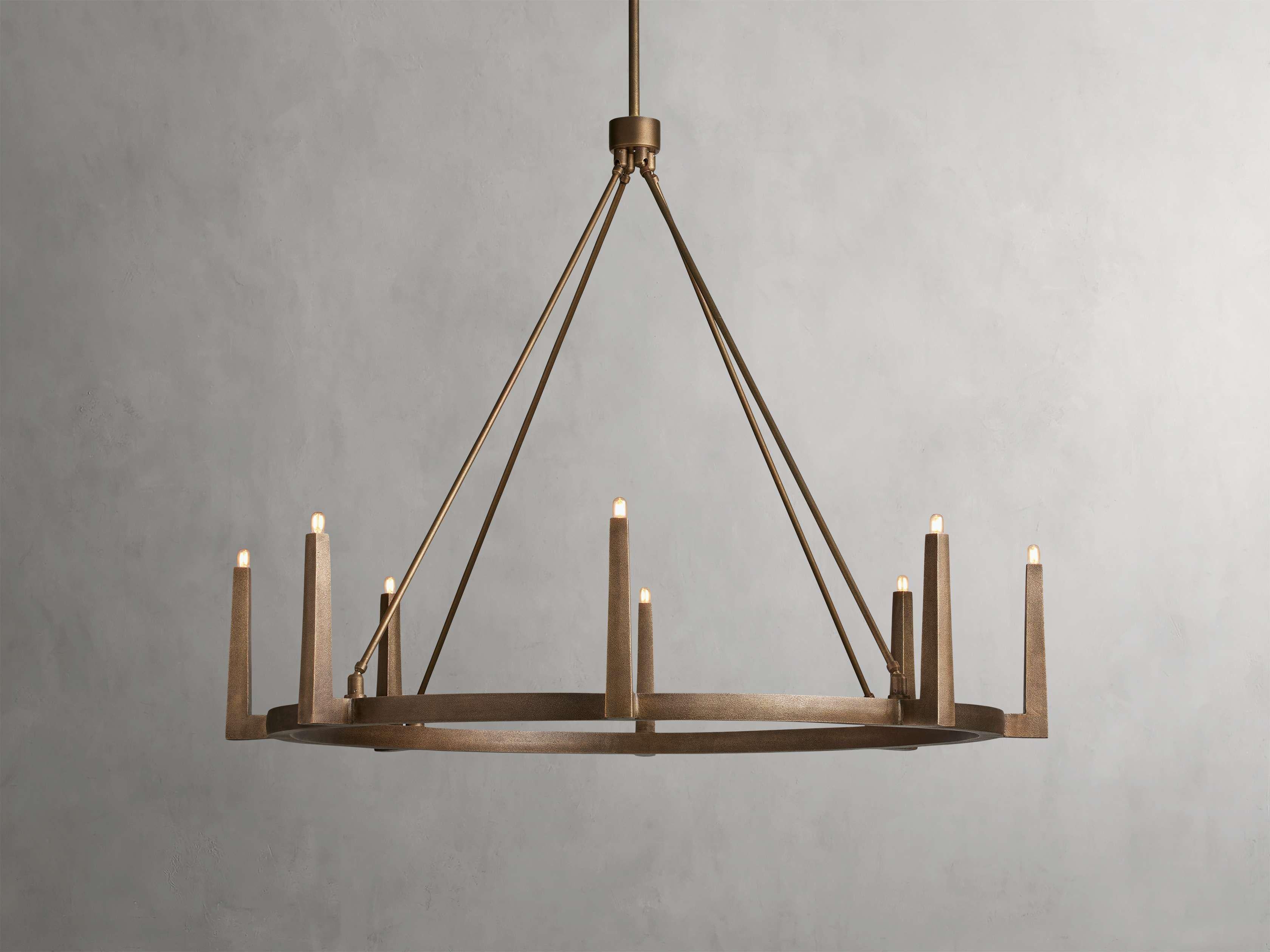Emmet Round Chandelier 42''54''-MEET LIGHTING