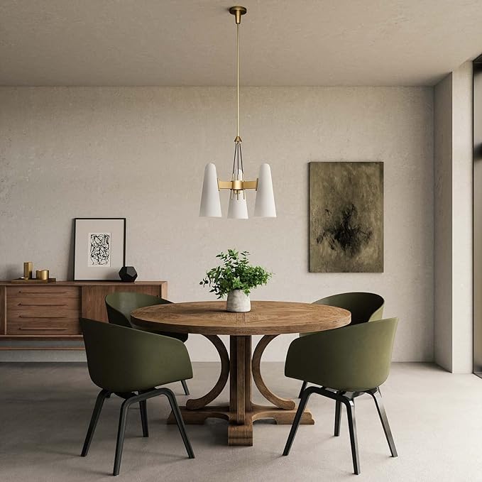 Modern Style Round Cone Glass Chandelier for Bedroom/Living Room/Dining Room-MEET LIGHTING