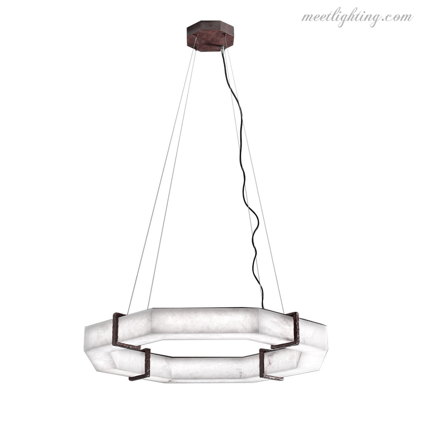 Alabaster Living Room Chandelier-MEET LIGHTING