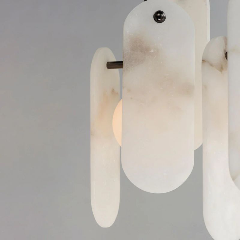 Alabaster Studio M Megalith 5-Light Chandelier-MEET LIGHTING