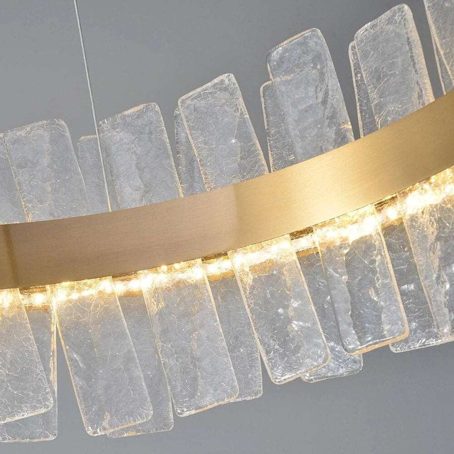 Andrea Round Crystal Chandelier-MEET LIGHTING