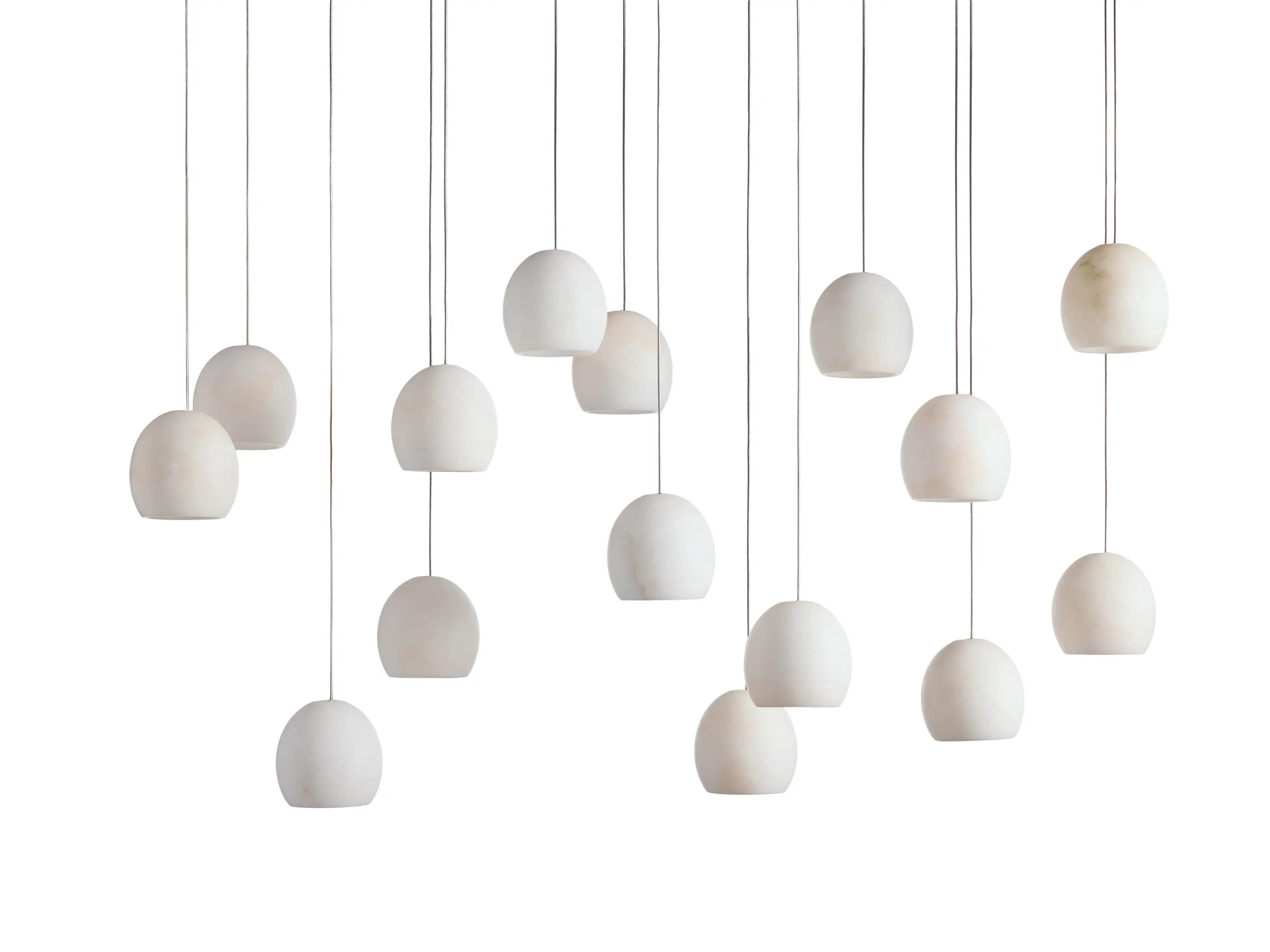 Arica Modern Rectangular Alabaster Chandelier-MEET LIGHTING