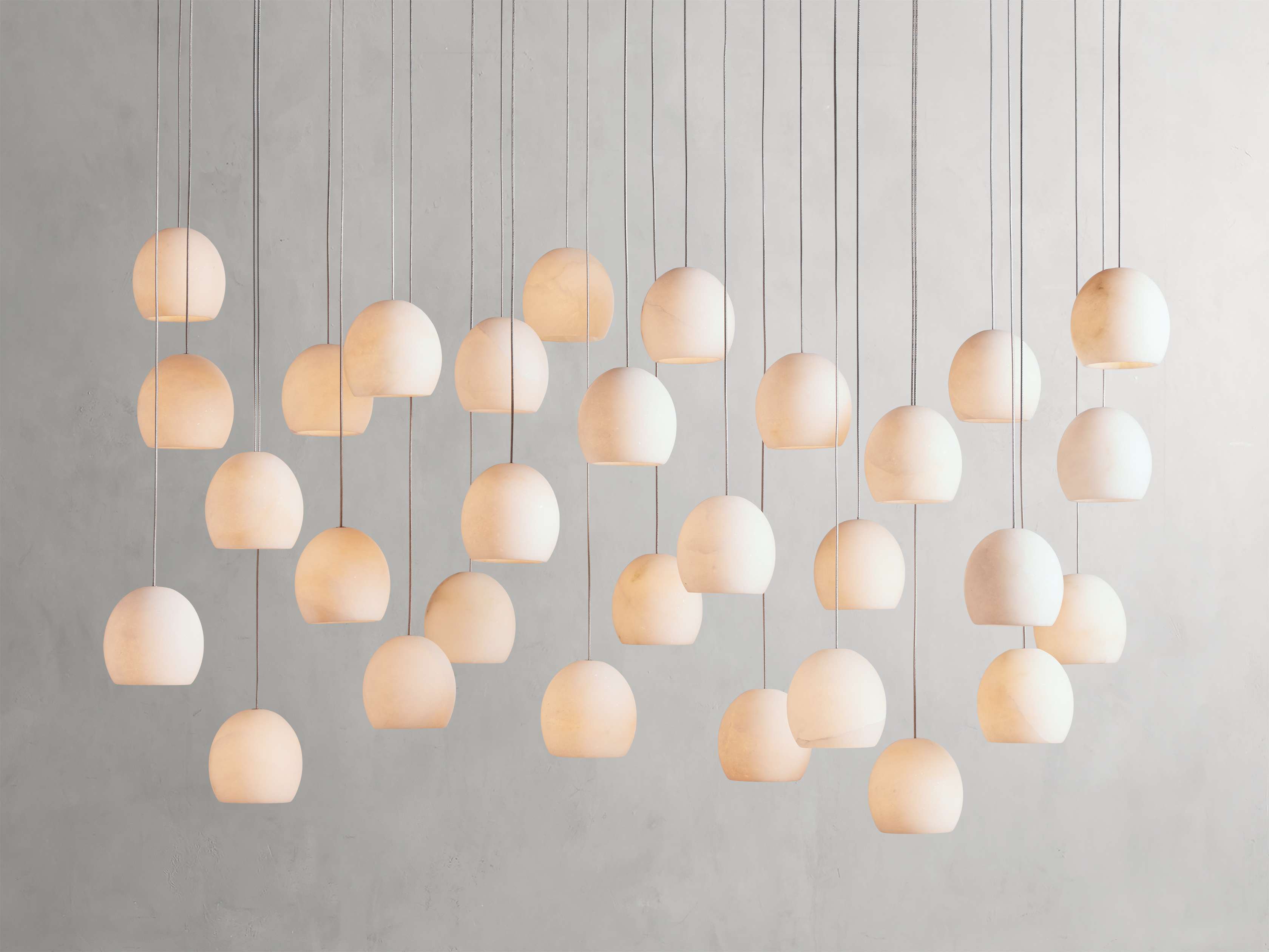 Arica Modern Rectangular Alabaster Chandelier-MEET LIGHTING