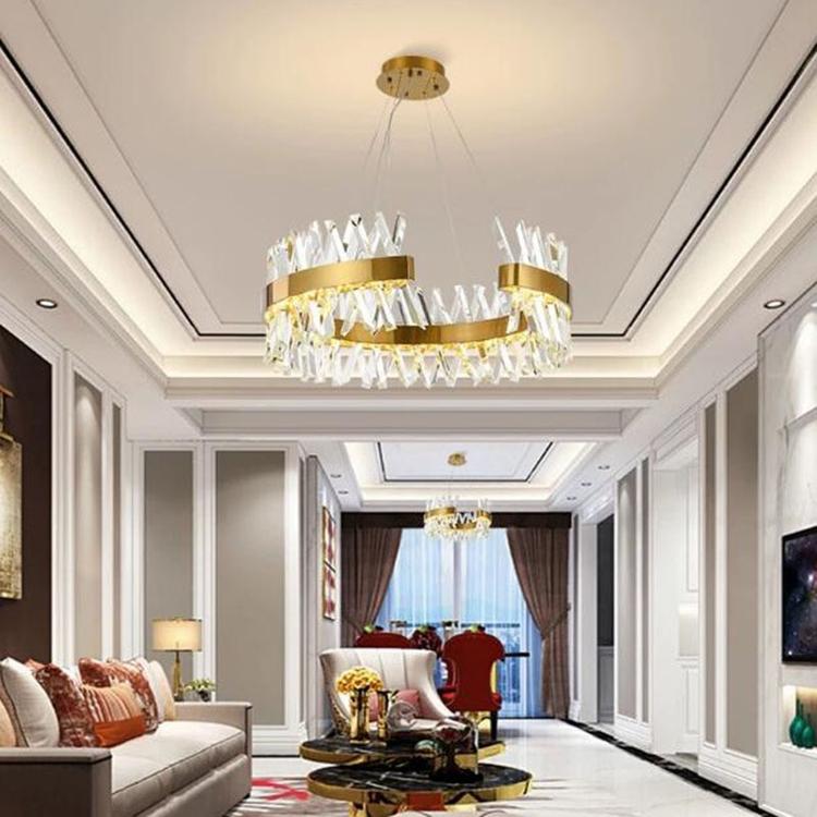 Arsenio Open Round Crystal Chandelier-MEET LIGHTING