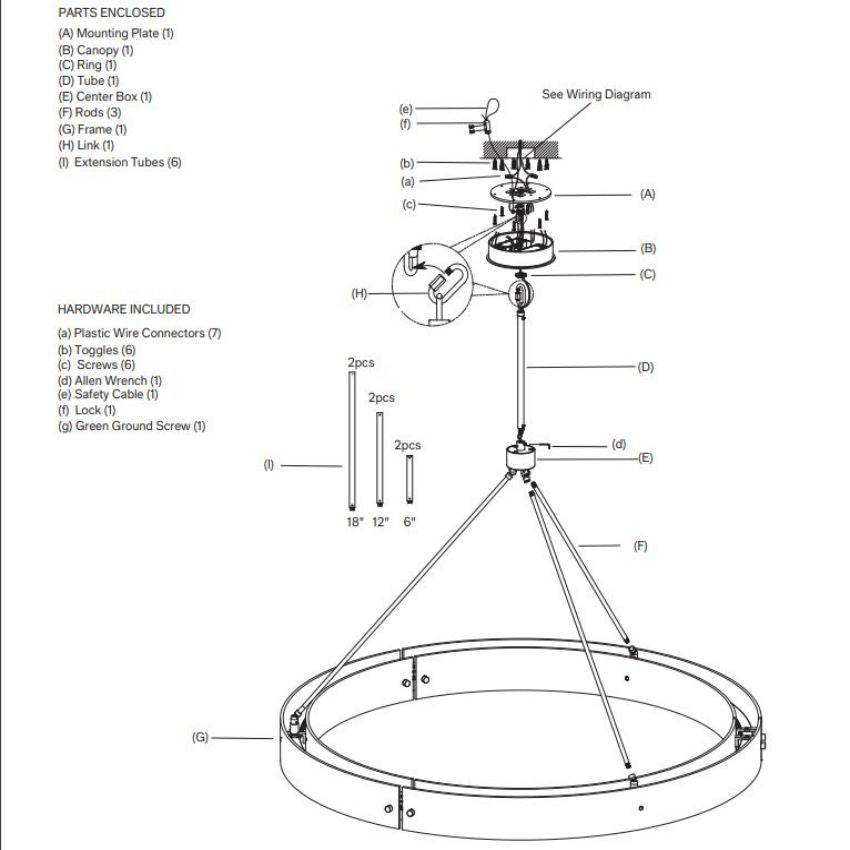 Vouvray Round Chandelier 60"-MEET LIGHTING