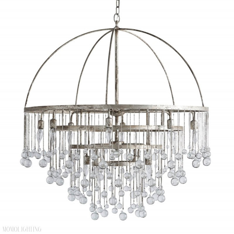 Aubrey Modern Crystal Ball 4 Tier Chandelier-Momo Lighting