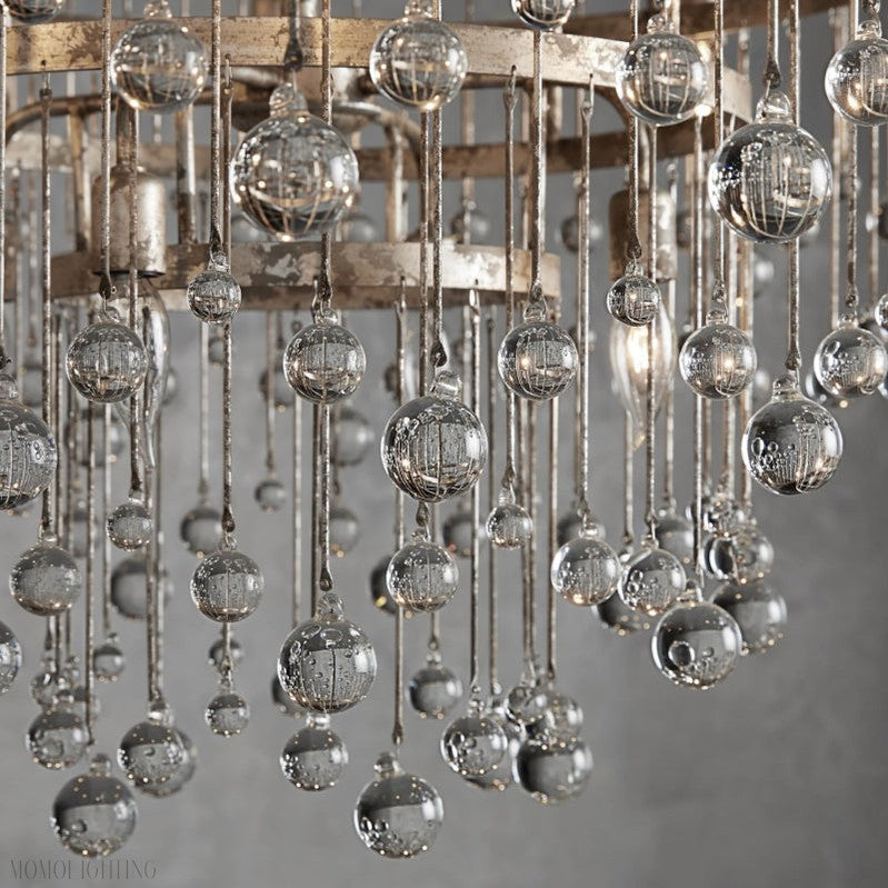 Aubrey Modern Crystal Ball 4 Tier Chandelier-Momo Lighting
