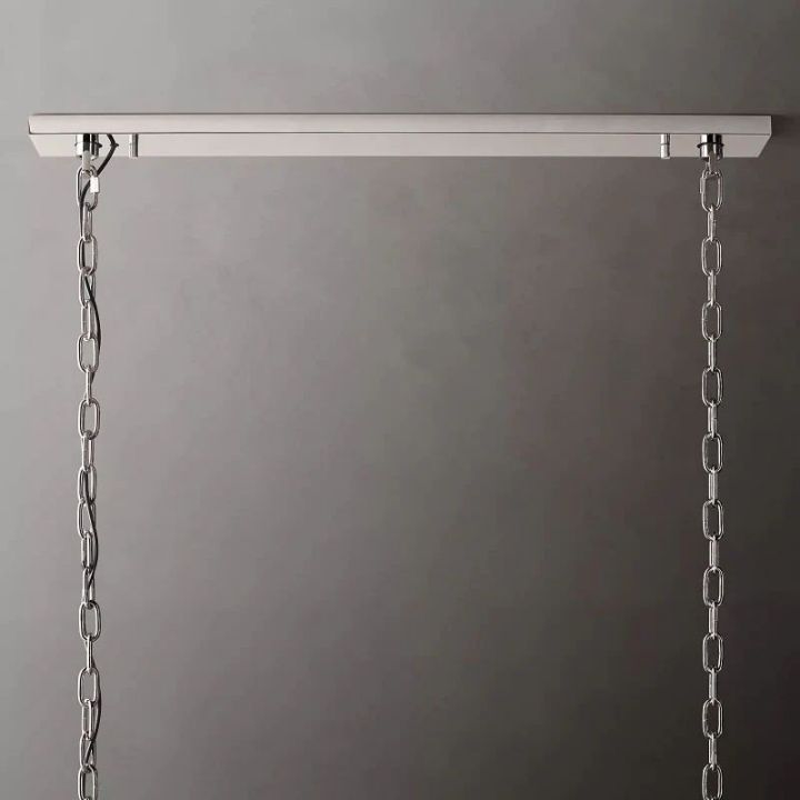 Harlow Calcite Rectangular Chandelier 74"