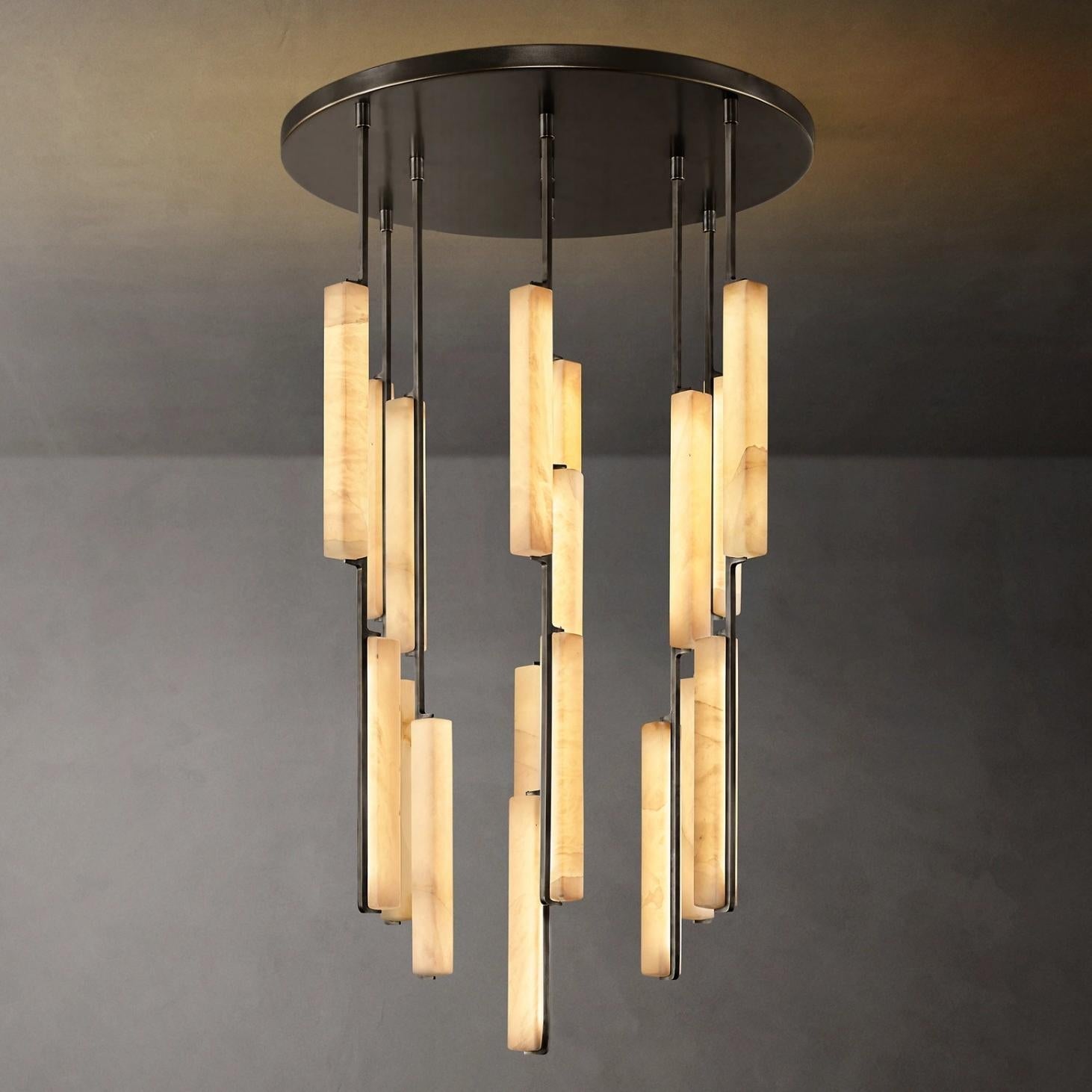 Audubon Alabaster Round Chandelier