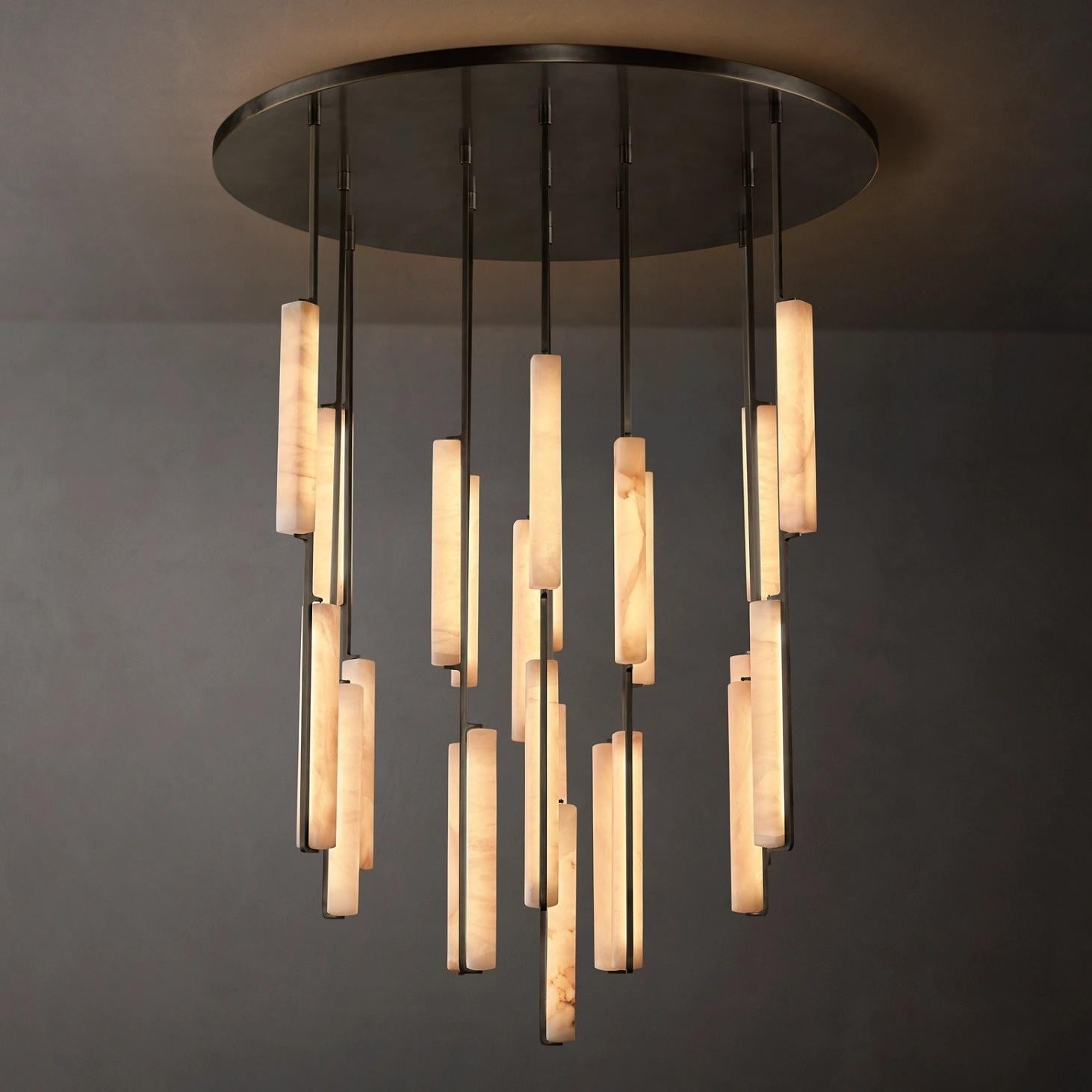 Audubon Alabaster Round Chandelier