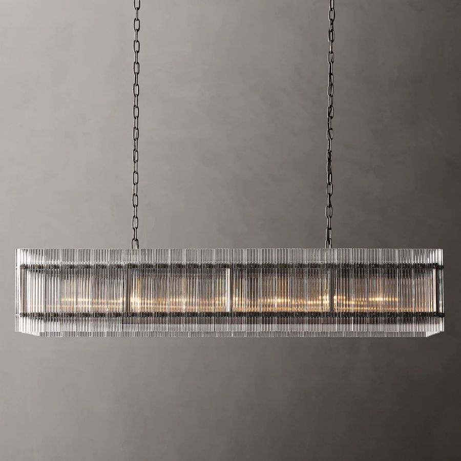 San Marco Rectangle Chandelier 54" 72"-MEET LIGHTING