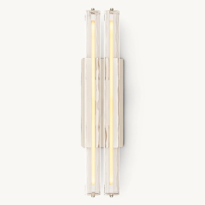 Audon Sculpt Crystal Double Wall Sconce