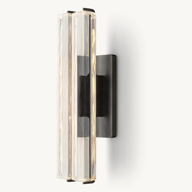 Audon Sculpt Crystal Double Wall Sconce