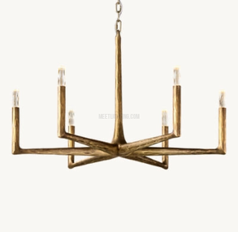 Thaddeus Forged Round Chandelier 36" 48” 60” 72”-MEET LIGHTING