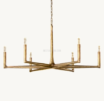 Thaddeus Forged Round Chandelier 36" 48” 60” 72”-MEET LIGHTING
