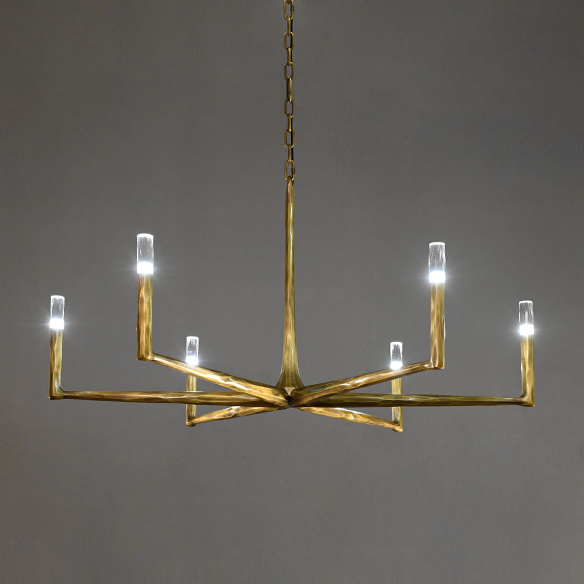 Thaddeus Forged Round Chandelier 36" 48” 60” 72”-MEET LIGHTING