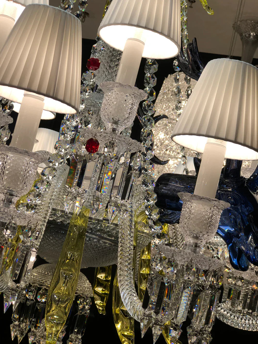 Traditional Colorful Candle Branch Blue Deer Crystal Chandelier for Living Room/Dining Room-MEET LIGHTING