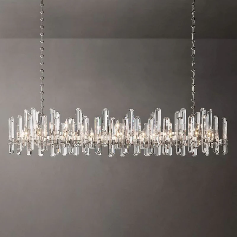 Bonnington Rectangular chandelier 54” 72"-Momo Lighting