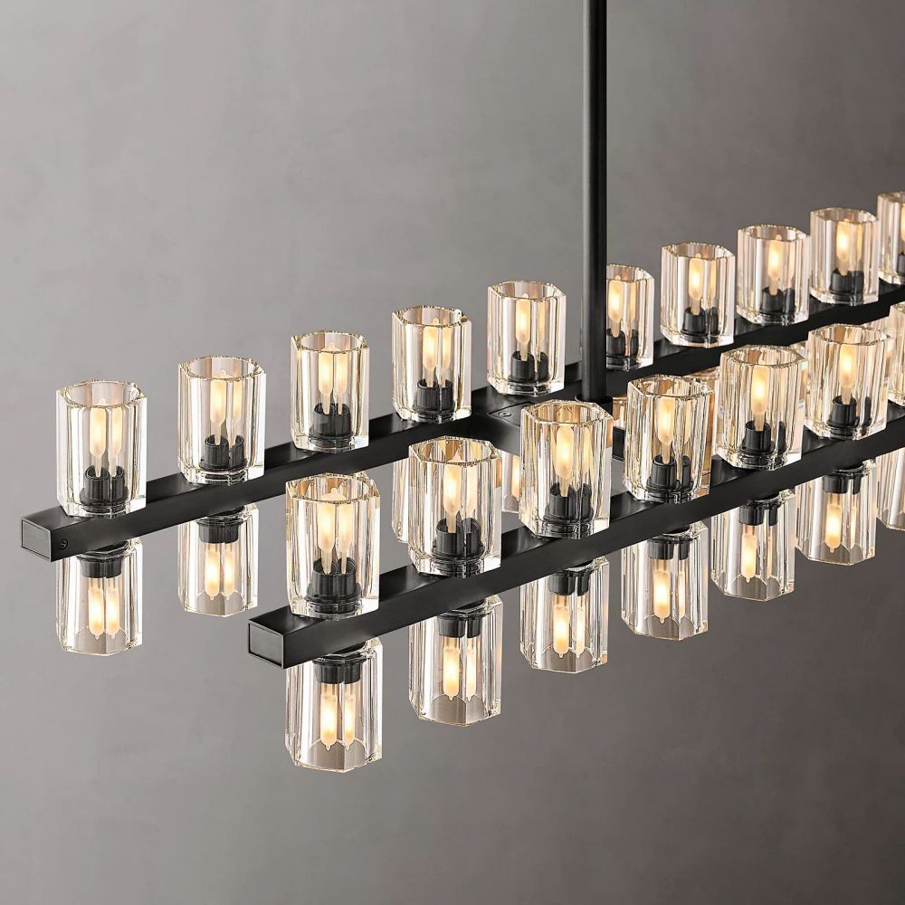 Arcachon Rectangle Chandelier-MEET LIGHTING