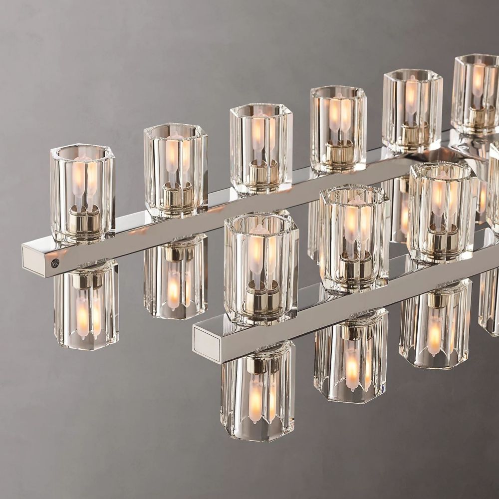 Arcachon Rectangle Chandelier-MEET LIGHTING