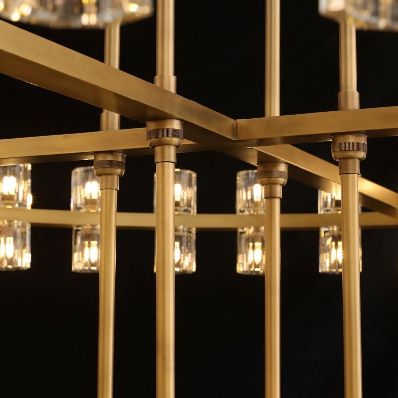 Arcachon Round Crystal Chandelier For Living Room Dining Room-MEET LIGHTING
