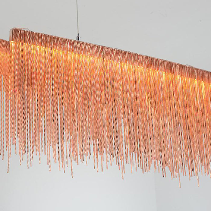 Bunny Aluminum Chain Tassel Chandelier-MEET LIGHTING