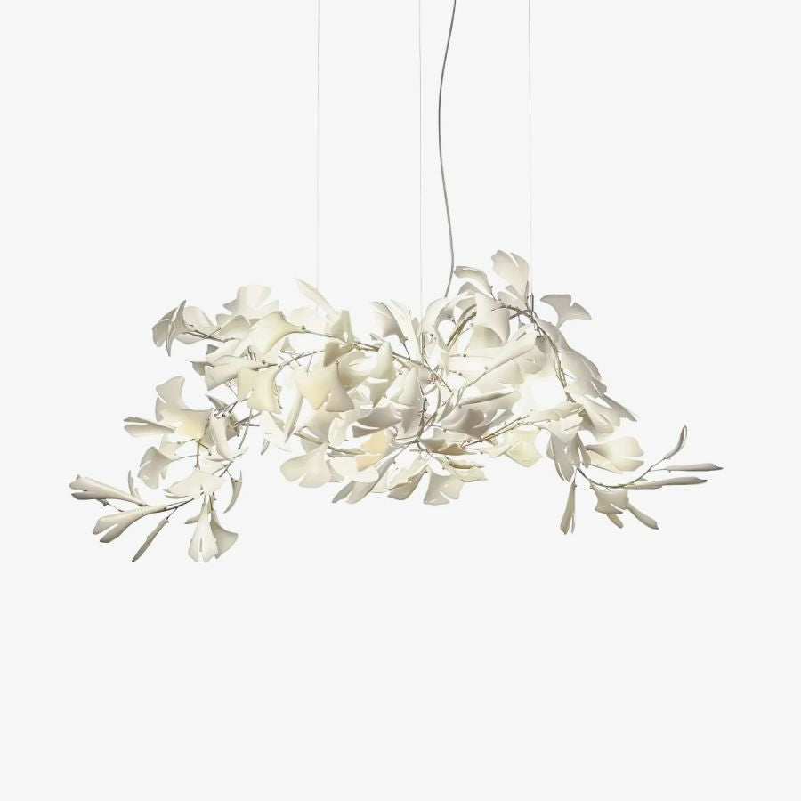 Bustling Ceramic Ginkgo Leaf Chandelier-MEET LIGHTING