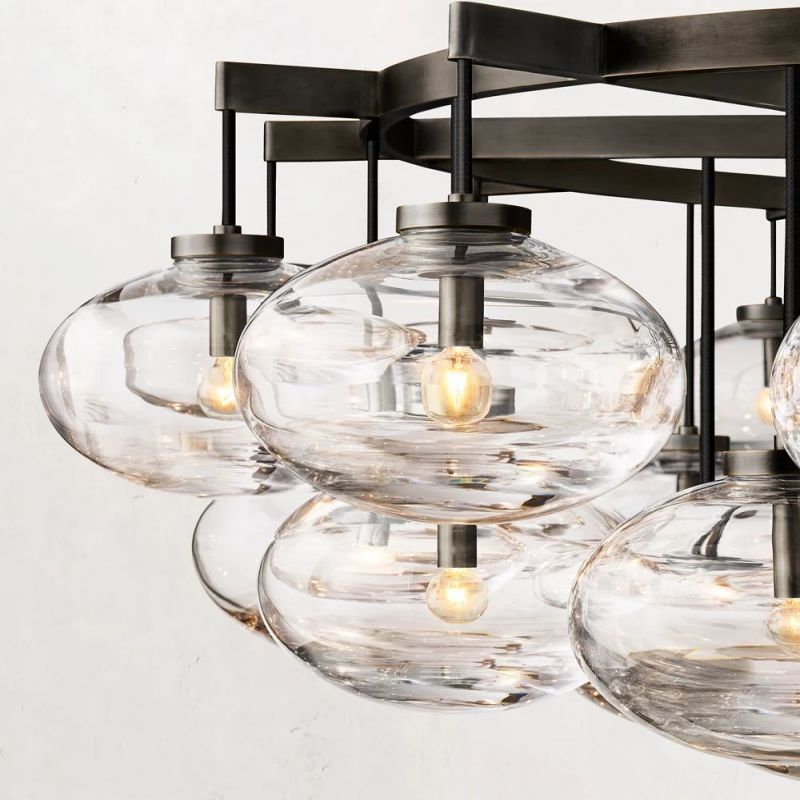 Cabrette Round Chandelier 60"-MEET LIGHTING