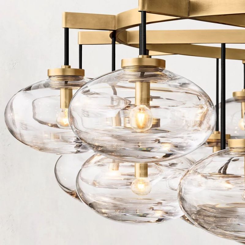 Cabrette Round Living Room Chandelier 60"