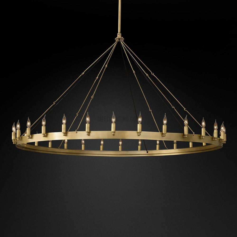 Camino Vintage Candelabra Round Chandelier 73" 63" 50" 38" 26"-MEET LIGHTING