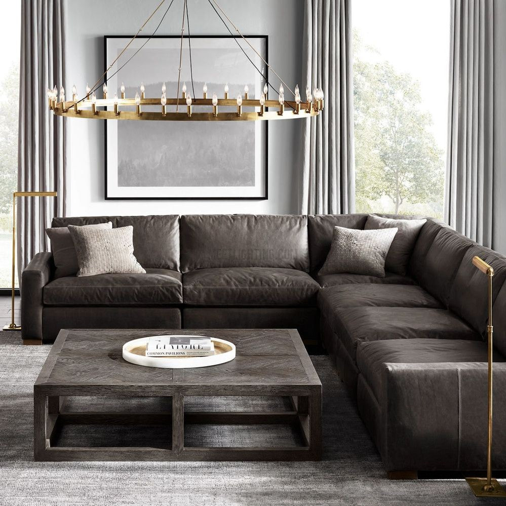 Camino Vintage Filament Round Chandelier-MEET LIGHTING