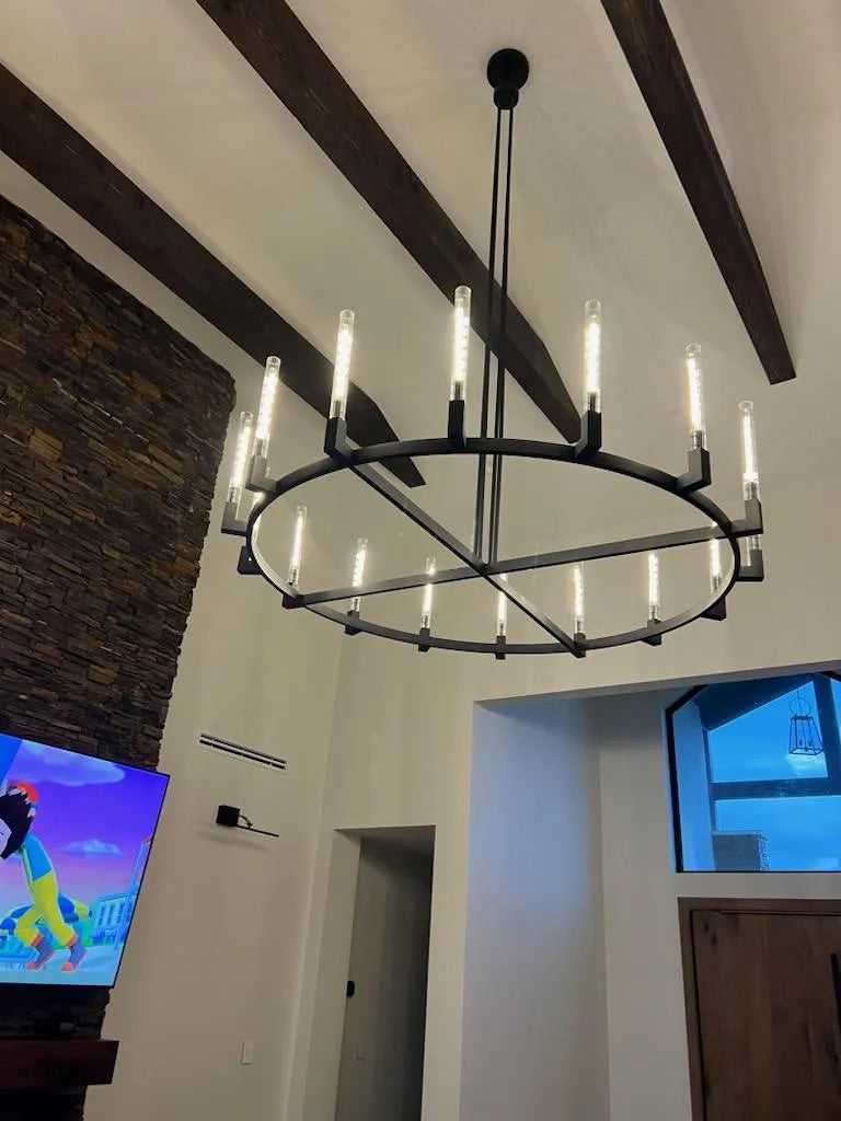 Cannel Round Chandelier 60"-MEET LIGHTING