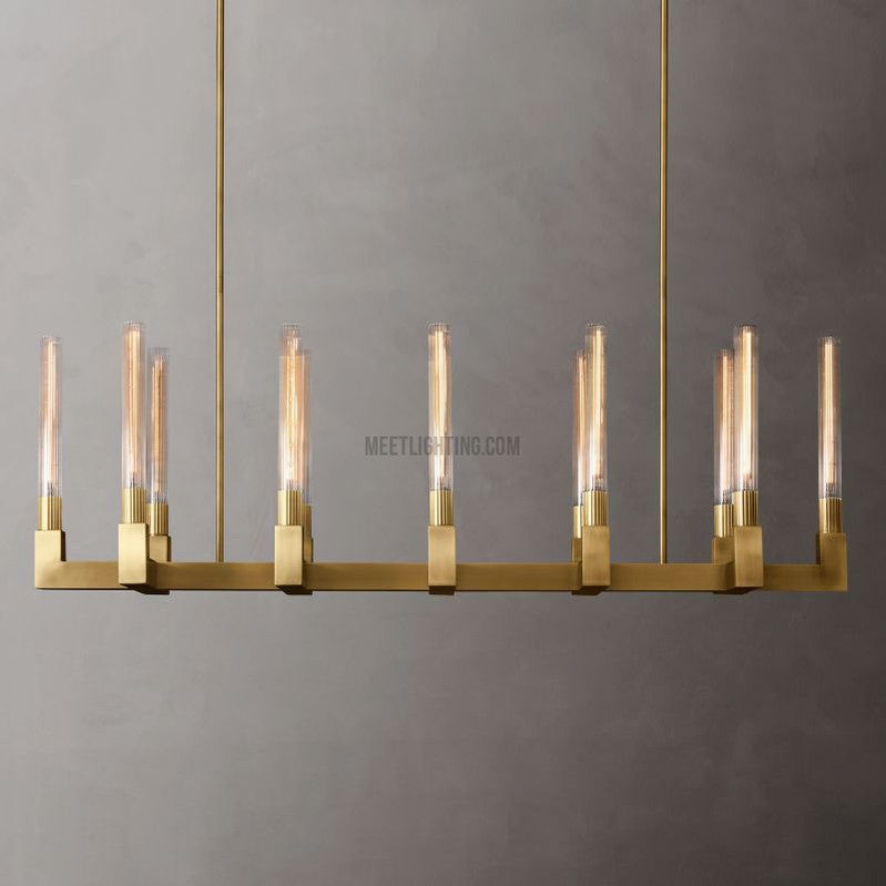 Cannele Linear Chandelier 55"-MEET LIGHTING
