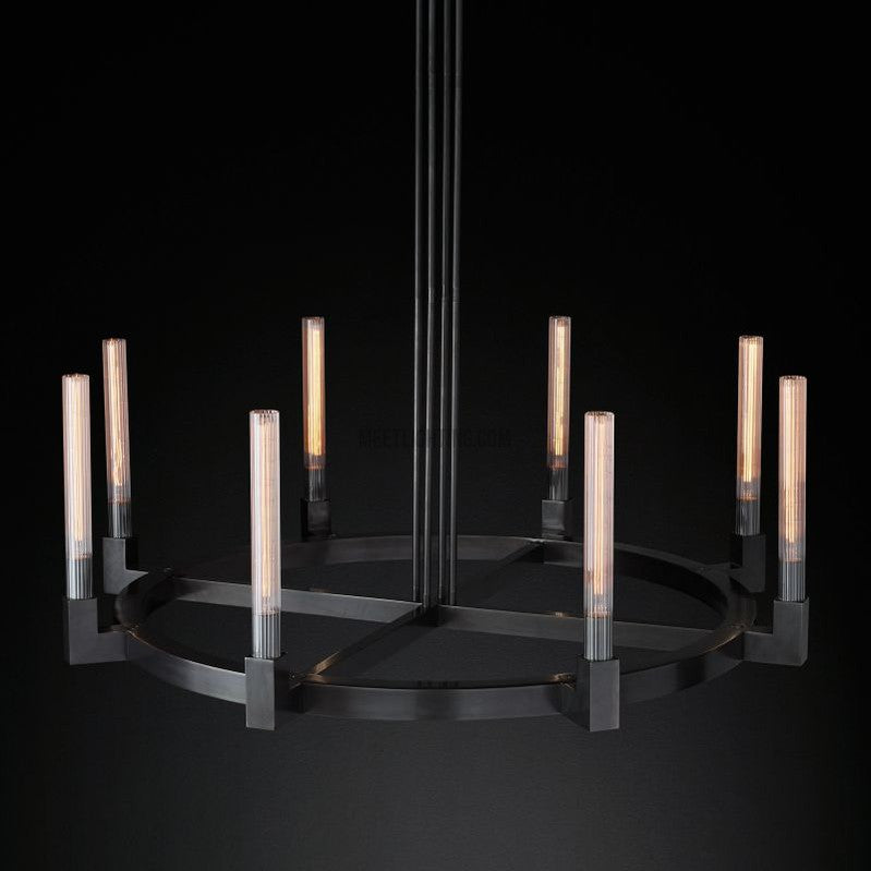 Cannele Round Chandelier 48"-MEET LIGHTING