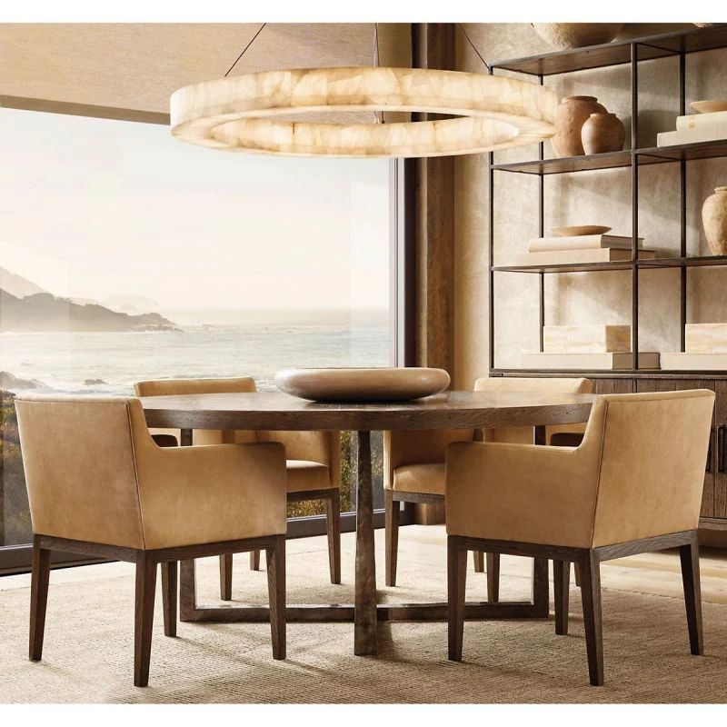Rivage Calcite Round Chandelier 31"40"60"