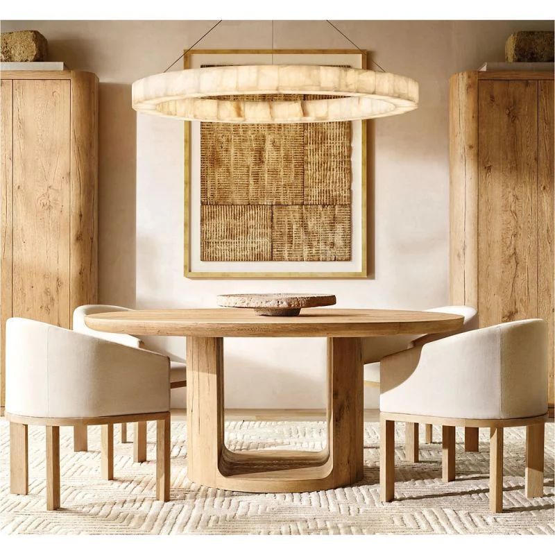 Rivage Calcite Round Chandelier 31"40"60"