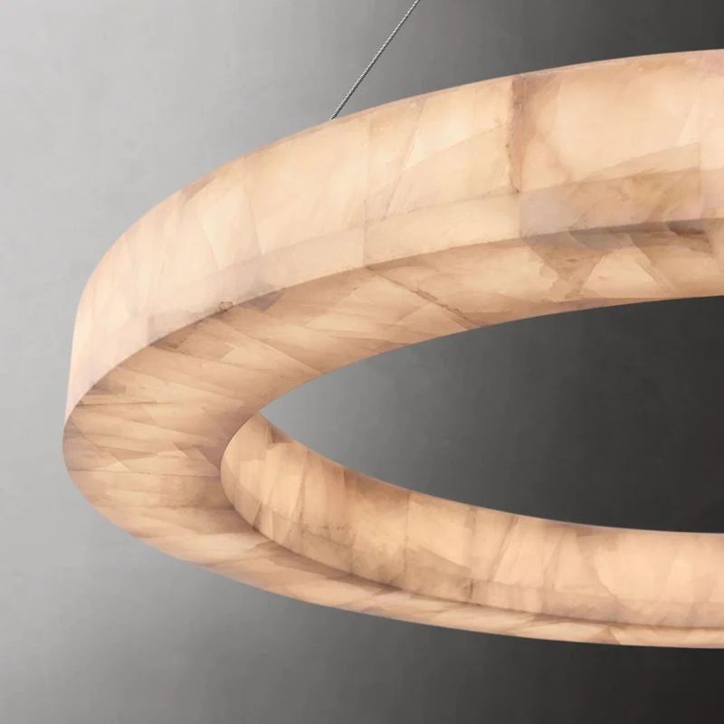 Rivage Calcite Round Chandelier 31"40"60"
