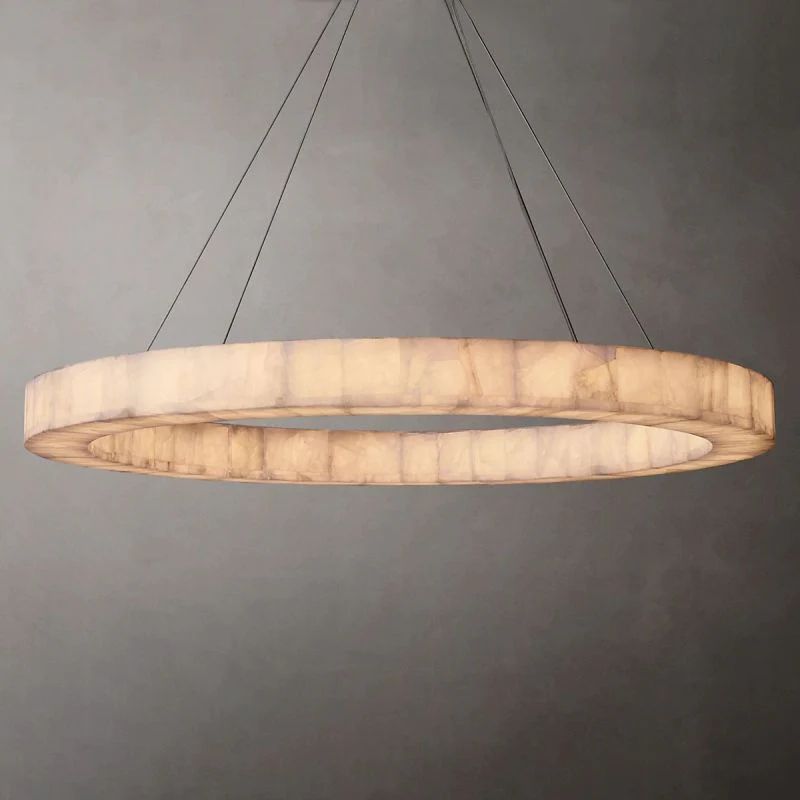 Rivage Calcite Round Chandelier 31"40"60"