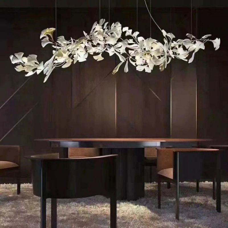 Ceramic Ginkgo Modern Chandelier-MEET LIGHTING