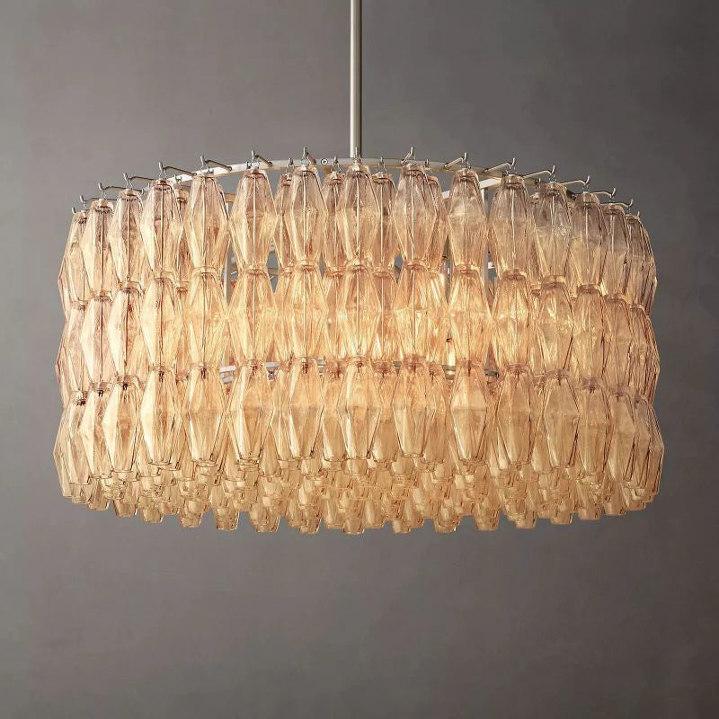 Chiaray Glass Round Chandelier 37"