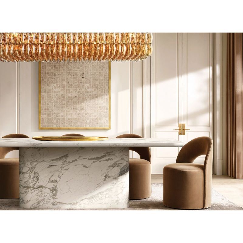 Chiaray Glass Rectangular Chandelier 54"